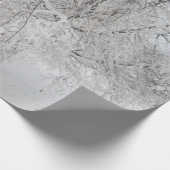 Schnee bedeckte Baum-Packpapier - USA Geschenkpapier (Ecke)