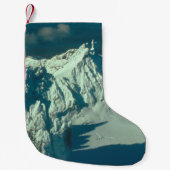 Schnee bedeckte Schweizer Alpen Kleiner Weihnachtsstrumpf (Vorderseite)