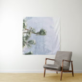 SCHNEE BEDECKTER GRÜNER LEAF-BAUM WANDTEPPICH (Beispiel (Horizontal))