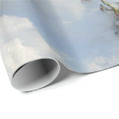 Schnee begrabenes Immergrün Geschenkpapier (Rolleneckpunkt)