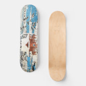 Schnee bei Benzaiten Shrine in Inokashira Pond uki Skateboard (Vorderseite)