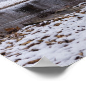 Schnee bei Finley Poster (Ecke)