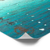 Schnee bei Miyajima hängende Winterlandschaft Wass Poster (Ecke)