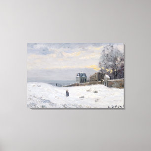 Schnee bei Montmartre, 1869 Leinwanddruck