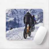 Schnee, Berg, Fett-Bike Mousepad (Mit Mouse)