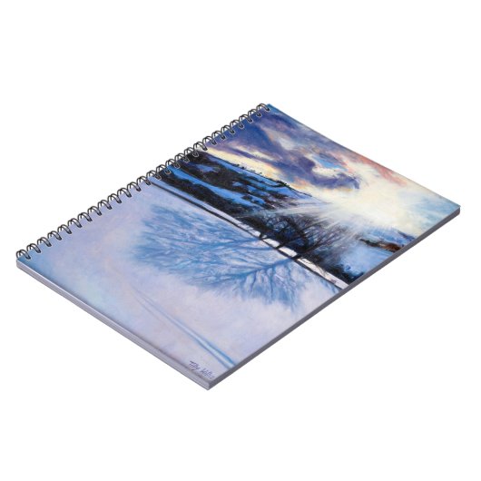 Schnee beschattet 2009 notizblock (Linke Seite)