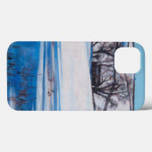 Schnee beschattet 2010 Case-Mate iPhone hülle (Rückseite (Horizontal))