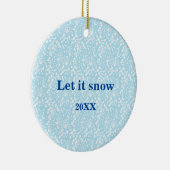 Schnee blauer Himmel mit Schneemuster Ornament (Rechts)