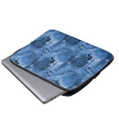 Schnee-Blumen..... Laptopschutzhülle (Vorne Knopf)