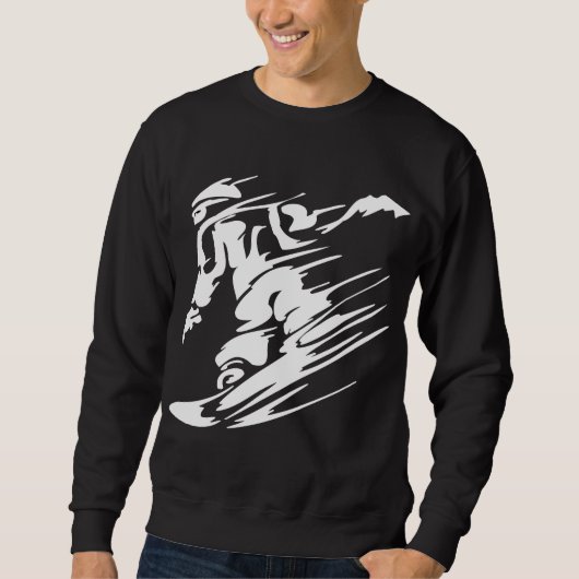 Schnee-Boarding-Extrem-Sport Sweatshirt (Vorderseite)