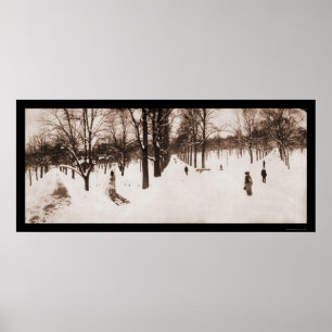 Schnee-Boston-Common, MA-Foto 1904 Poster
