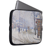 Schnee, Boulevard de Clichy, Paris, 1886 Laptopschutzhülle (Vorne Rechts)