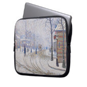 Schnee, Boulevard de Clichy, Paris, 1886 Laptopschutzhülle (Vorderseite Links)