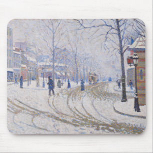 Schnee, Boulevard de Clichy, Paris, 1886 Mousepad