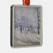 Schnee, Boulevard de Clichy, Paris, 1886 Ornament Aus Metall (Rechts)