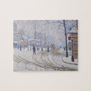 Schnee, Boulevard de Clichy, Paris, 1886 Puzzle