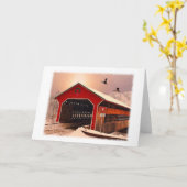 Schnee-Brücken-Gruß-Karte Karte (Gelbe Blume)