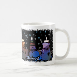 Schnee! Cartoon-WeihnachtsTasse Kaffeetasse