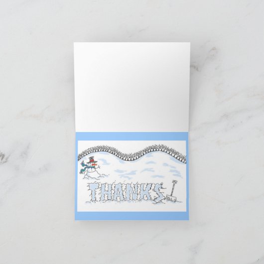 SCHNEE-DANK DANKESKARTE (Innenseite)