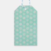 Schnee dankbare Lehrer Danke, Geschenk-Tag Geschenkanhänger (Rückseite)