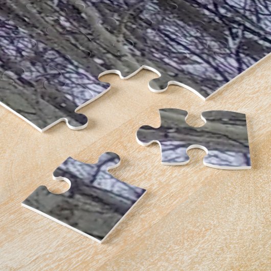 Schnee, der auf Aspen fällt Puzzle (Seite)