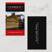 Schnee, der Visitenkarte pflügt (Vorne/Hinten)