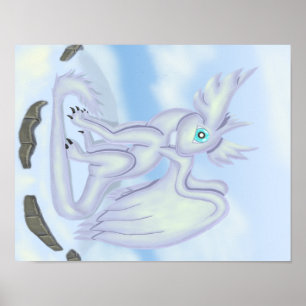 Schnee-Drache Poster