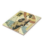 Schnee durch Fliese Kikugawa Eizan (Seite)