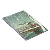 Schnee Edo-Fluss Hasui Kawase an der Notizblock (Rechte Seite)