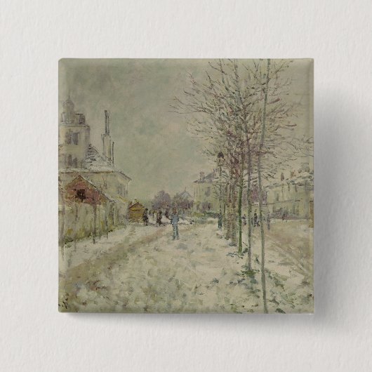 Schnee-Effekt Claude Monets | Button (Vorderseite)
