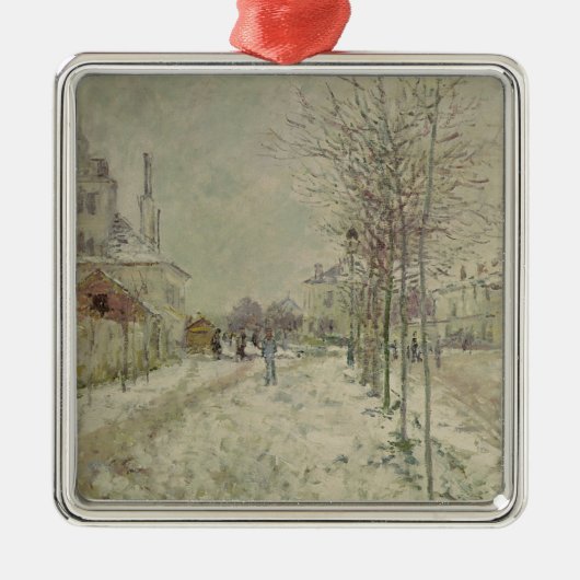 Schnee-Effekt Claude Monets | Ornament Aus Metall (Vorne)