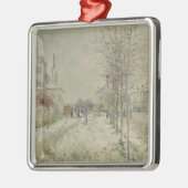 Schnee-Effekt Claude Monets | Ornament Aus Metall (Links)