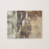 Schnee-Effekt mit untergehender Sonne durch Claude Puzzle (Horizontal)