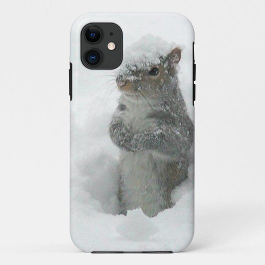 Schnee-Eichhörnchen iPhone 5 Fall Case-Mate iPhone Hülle (Rückseite)