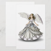 Schnee-Engel Briefpapier (Vorne/Hinten)