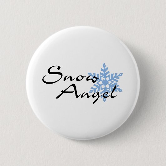 Schnee-Engel Button (Vorderseite)