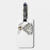 Schnee-Engel Gepäckanhänger (Rückseite vertikal)