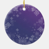 Schnee-Engel Keramik Ornament (Hinten)