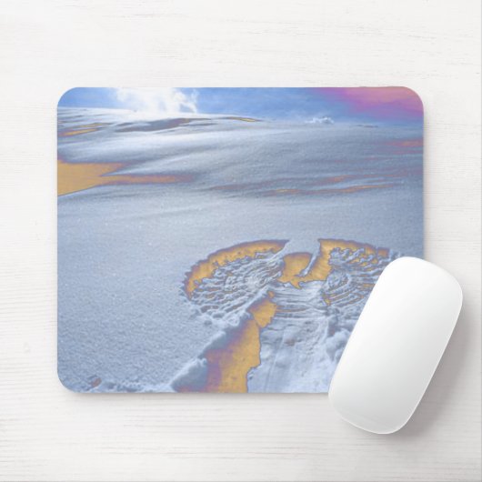 Schnee-Engel Mousepad (Mit Mouse)