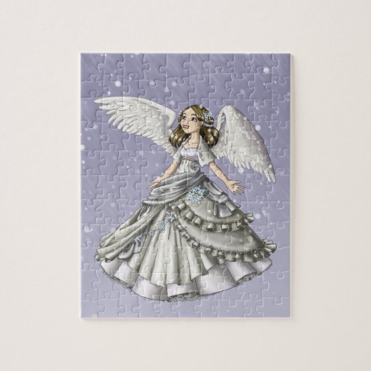 Schnee-Engel Puzzle (Vertikal)