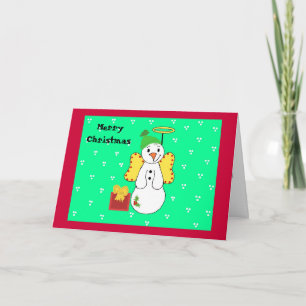 Schnee-Engel-Weihnachtsgrüße Feiertagskarte