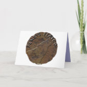 Schnee-Engels-Miezekatze Feiertagskarte (Rückseite)