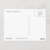 Schnee entlang des Flusses Postkarte (Rückseite)