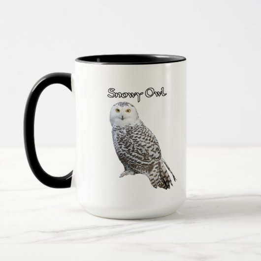 Schnee-Eulen-Kaffeetasse Tasse (Links)