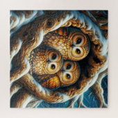 Schnee-Eulen-Puzzle Puzzle (Horizontal)