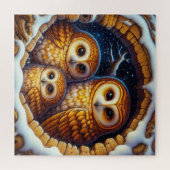 Schnee-Eulen-Puzzle Puzzle (Horizontal)