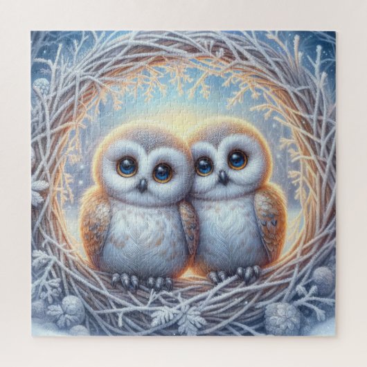 Schnee-Eulen-Puzzle Puzzle (Vertikal)