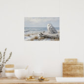 Schnee-Eulenposter Shore Rest Poster (Küche)