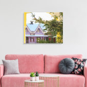 Schnee, Evergreen und Hütten - Martha's Vineyard Leinwanddruck (Insitu (Wohnzimmer))