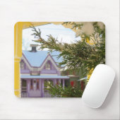 Schnee, Evergreen und Hütten - Martha's Vineyard Mousepad (Mit Mouse)